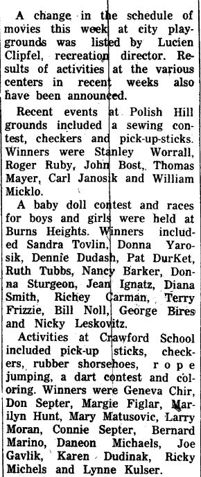 Playground Activity - 1956