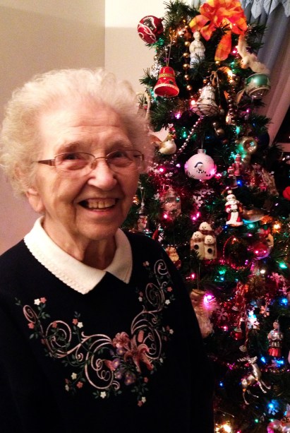 AUNT PEG AND HER TREE - 2012