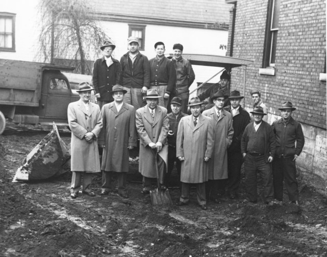 Duquesne Slovak Club Groundbreaking 11-27-1952